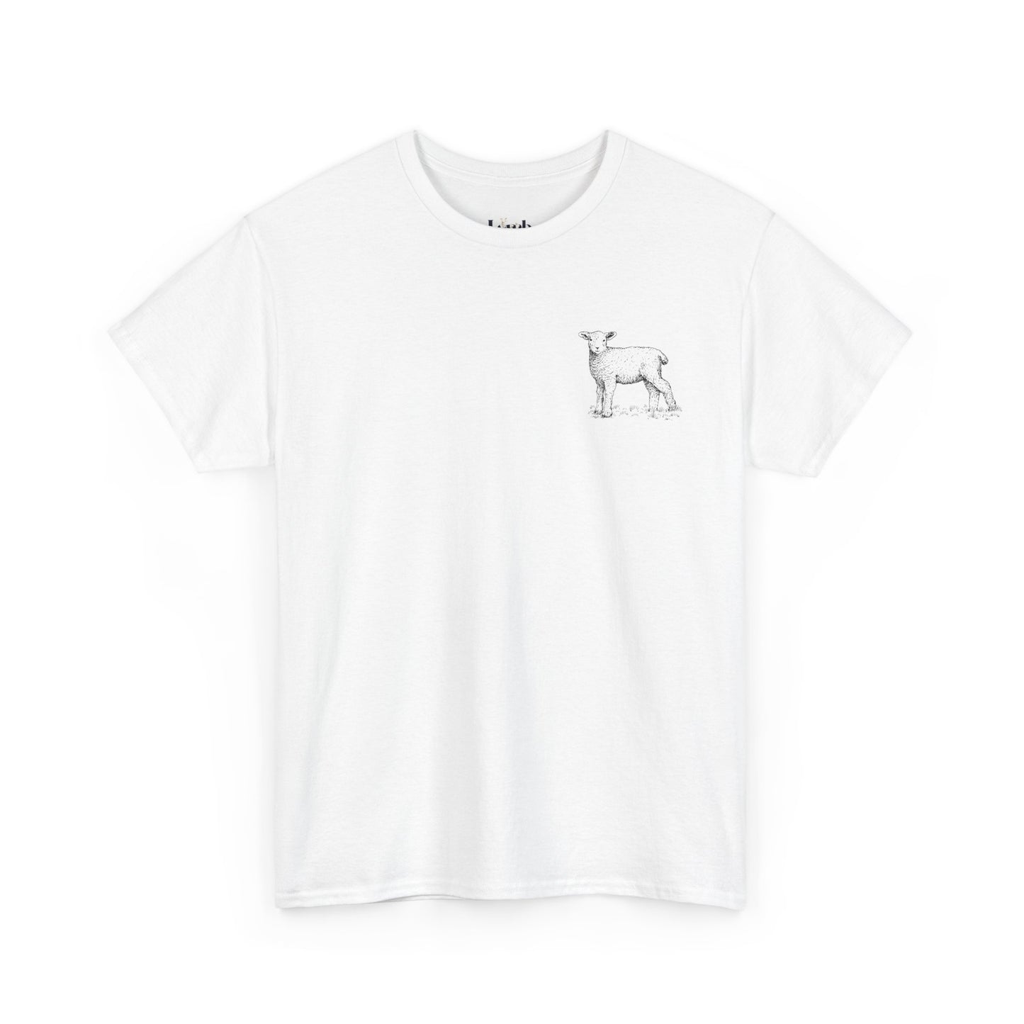 The Lambs 1 - Unisex Heavy Cotton Tee - 'Left the 99 Just for the 1' Sheep Design