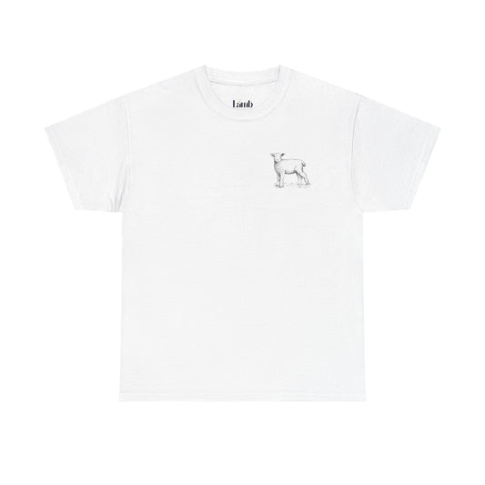 The Lambs 1 - Unisex Heavy Cotton Tee - 'Left the 99 Just for the 1' Sheep Design